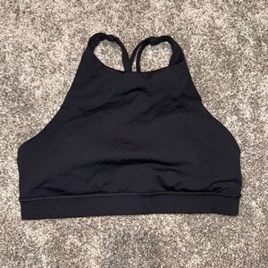 lululemon athletica Black High-Neck Energy Sports Bra